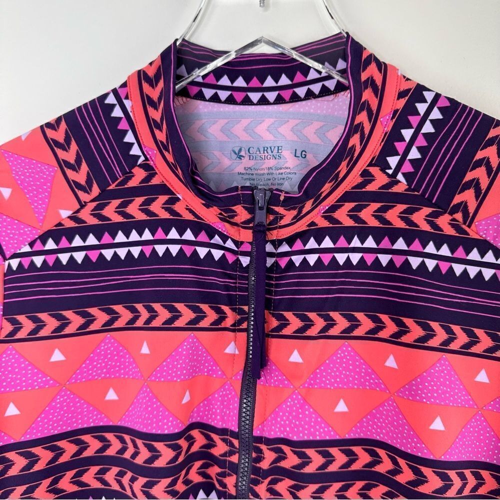 Carve Designs Vibrant Pink and Purple Coverup - Picture 3 of 8